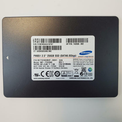 Samsung MZ-7TE2560 256GB 2.5" SATA Internal SSD | Grade A