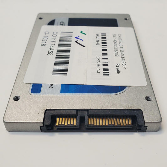 Crucial CT128MX100SSD1 128GB 2.5" SATA Internal SSD | Grade A