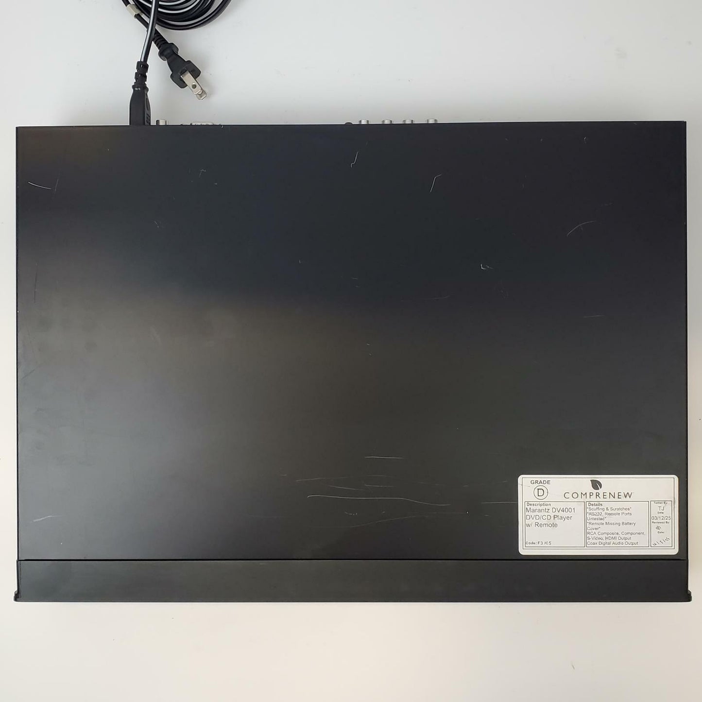 Marantz DV4001 DVD/CD Player w/ Remote | Grade D