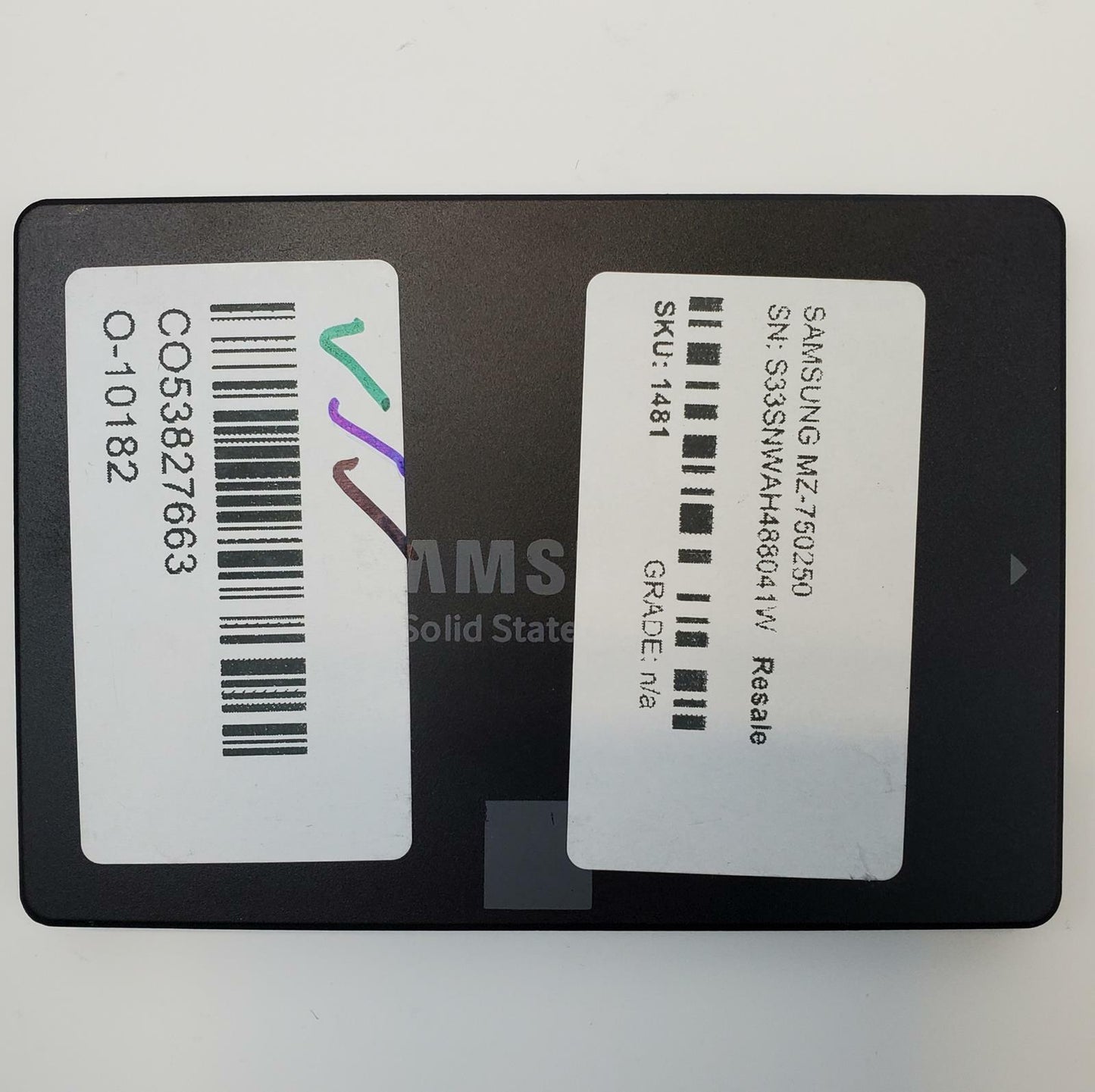 Samsung MZ-750250 250GB 2.5" SATA Internal SSD | Grade A