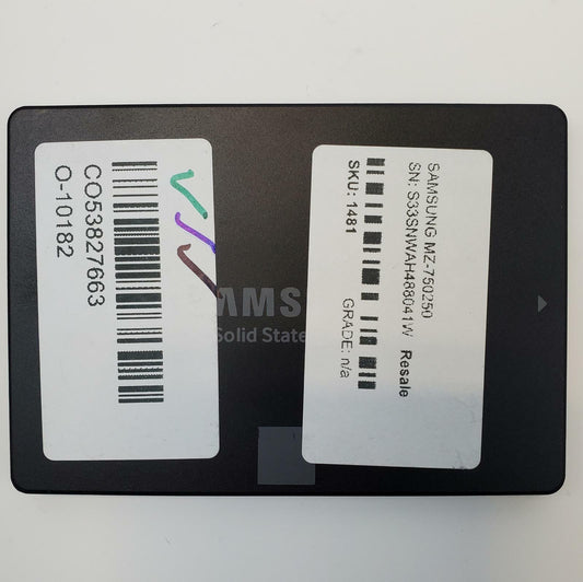 Samsung MZ-750250 250GB 2.5" SATA Internal SSD | Grade A