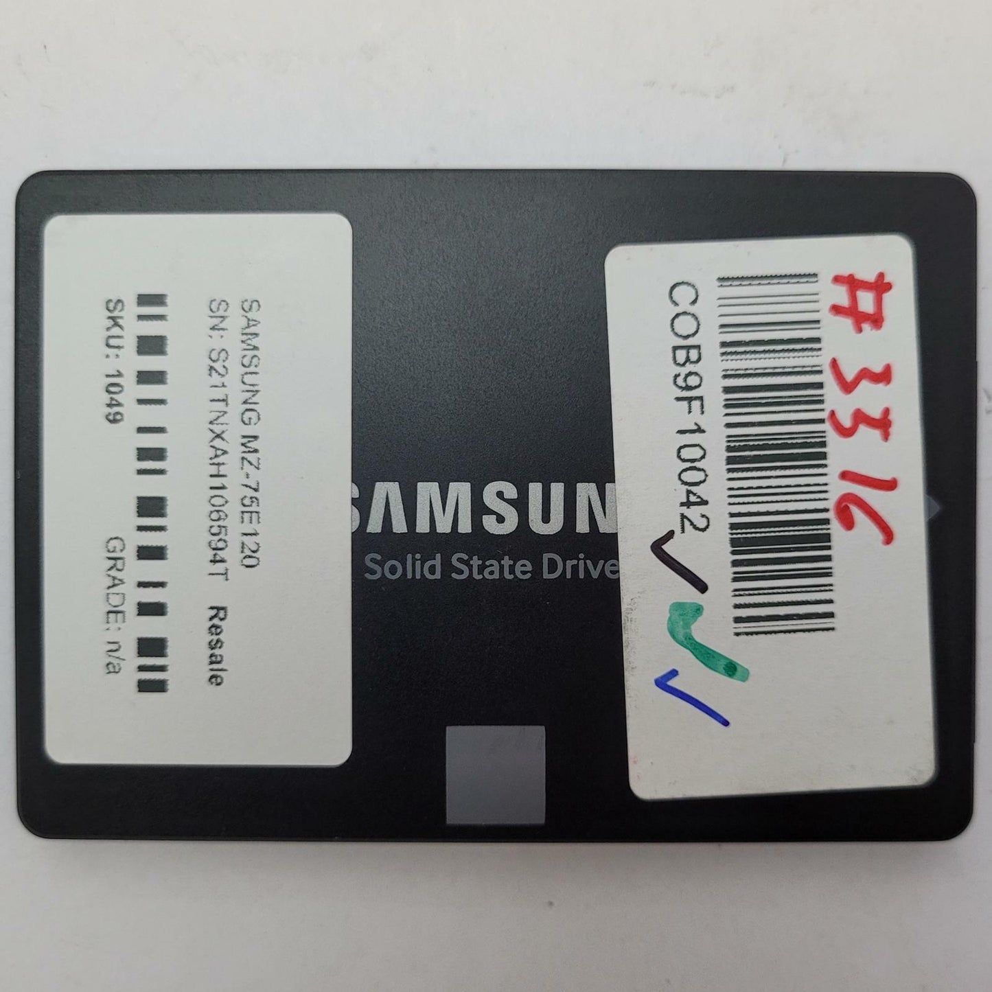 SAMSUNG MZ-75E120 128GB 2.5" SATA Internal SSD | Grade A