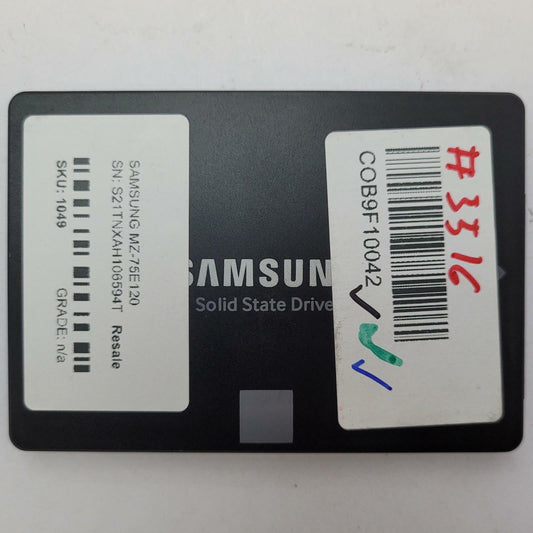 SAMSUNG MZ-75E120 128GB 2.5" SATA Internal SSD | Grade A