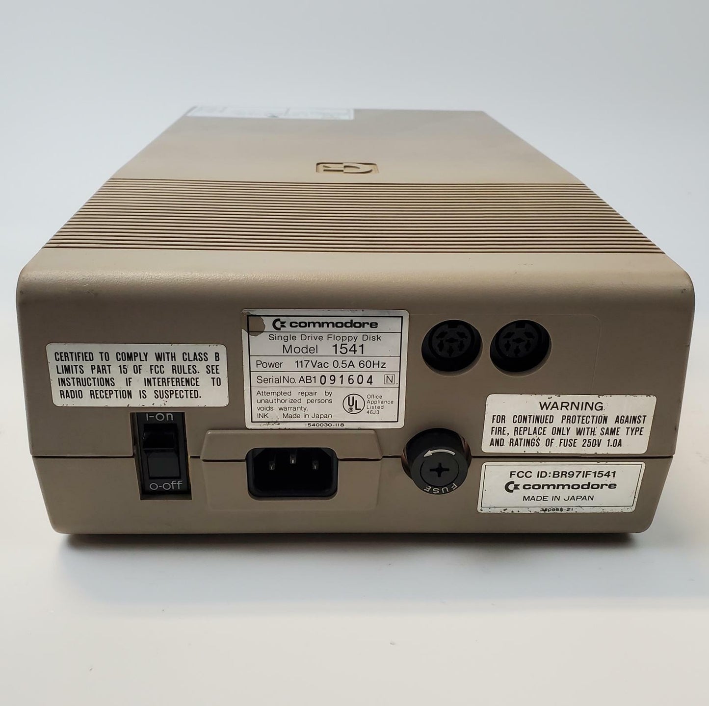 Commodore 1541 5.25" Floppy Drive | Grade F