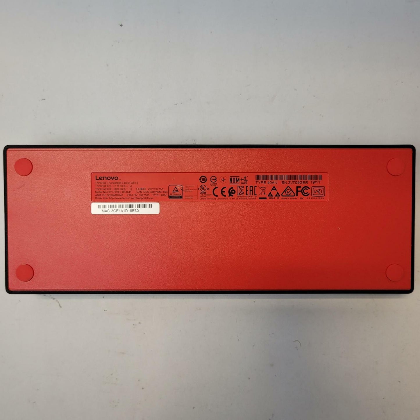 LENOVO DK1841 Laptop Docking Station | Grade B | 10296