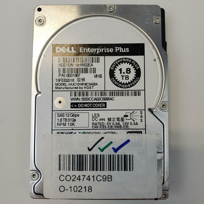 Dell HUC101818CS4204 1.8TB 2.5" SAS Internal HDD | Grade A