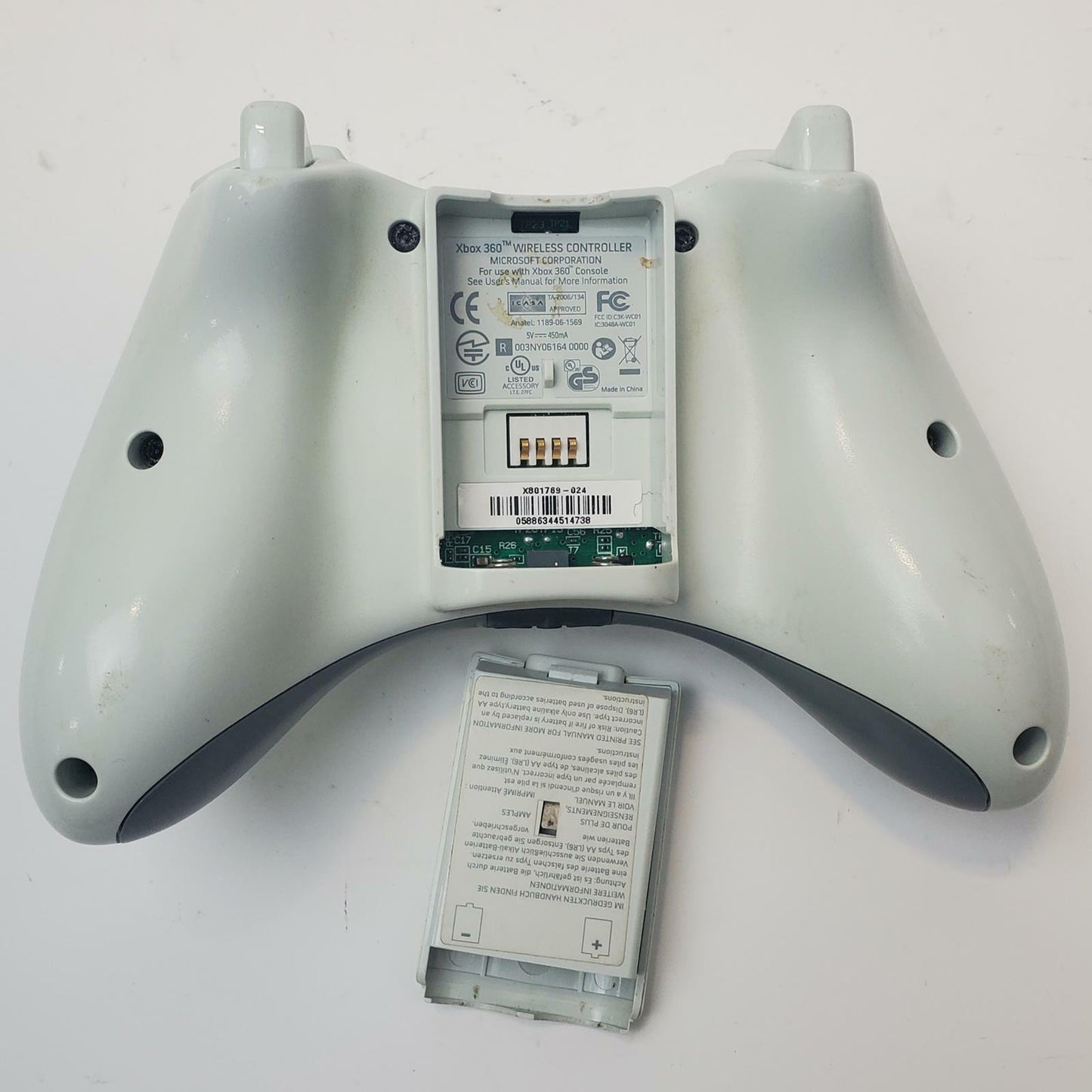 Microsoft Xbox 360 Model 1403 Wireless Controller (White) | Grade B