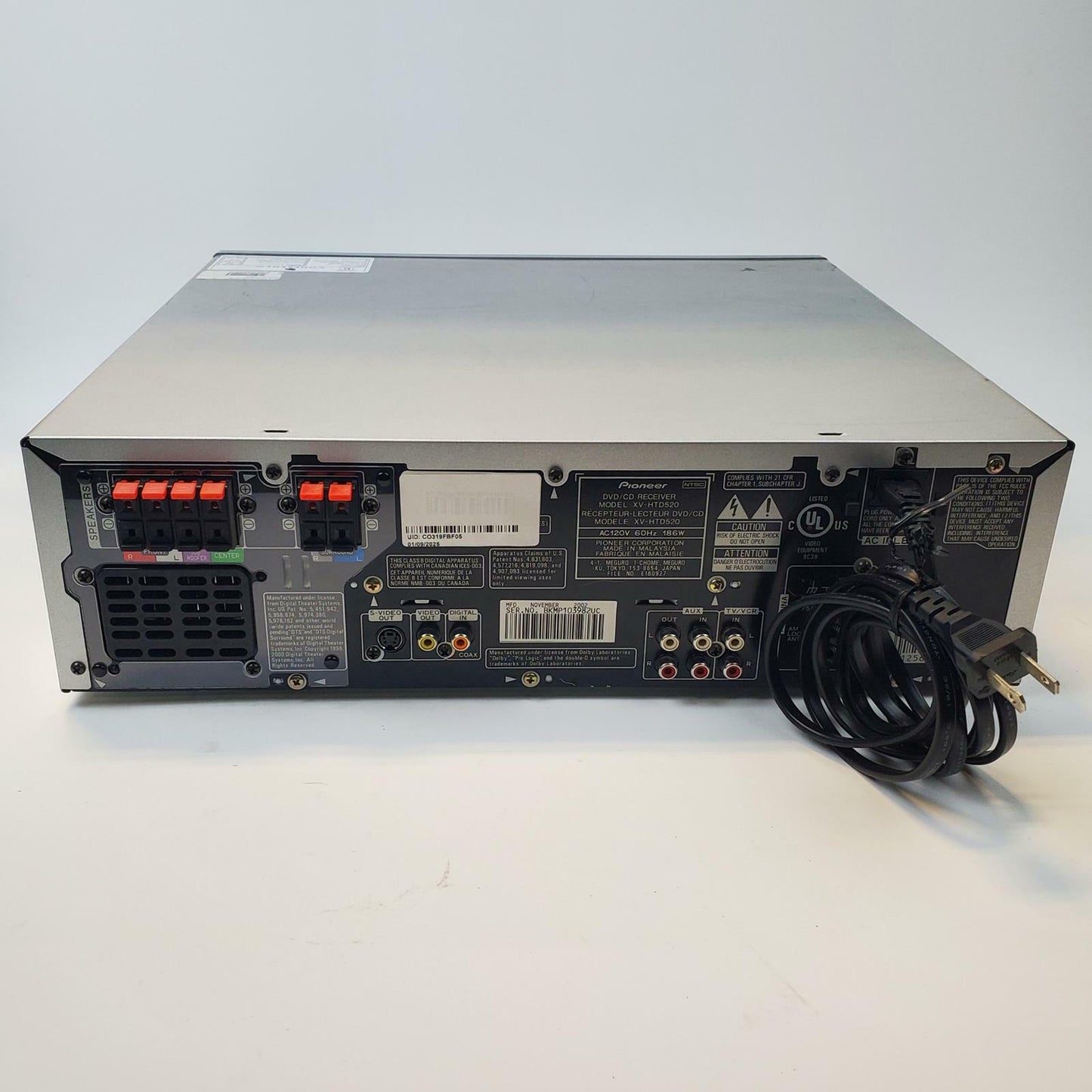 Pioneer XV-HTD520 5-Disc CD/DVD Changer/Receiver | Grade B