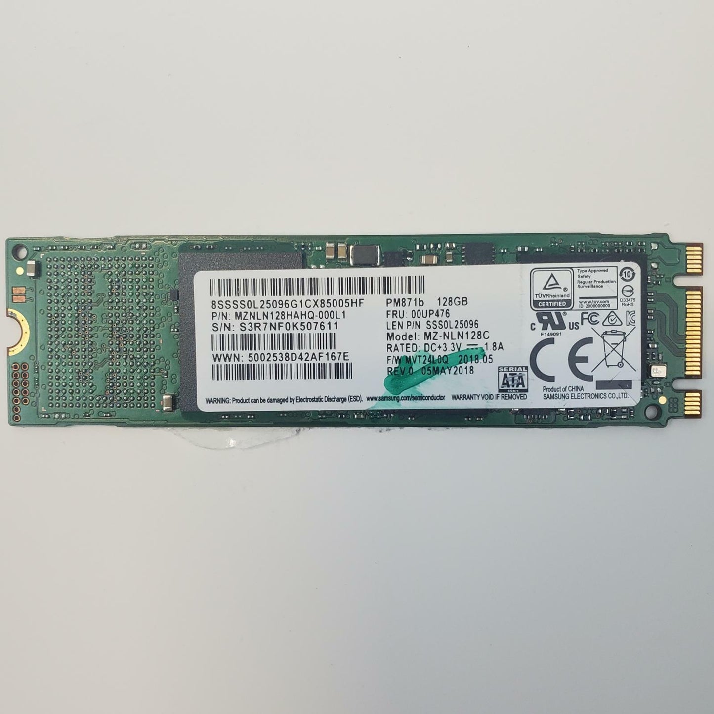 Samsung MZ-NLN128C 128GB 2280 Gen3 M.2 SSD | Grade A