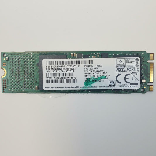 Samsung MZ-NLN128C 128GB 2280 Gen3 M.2 SSD | Grade A