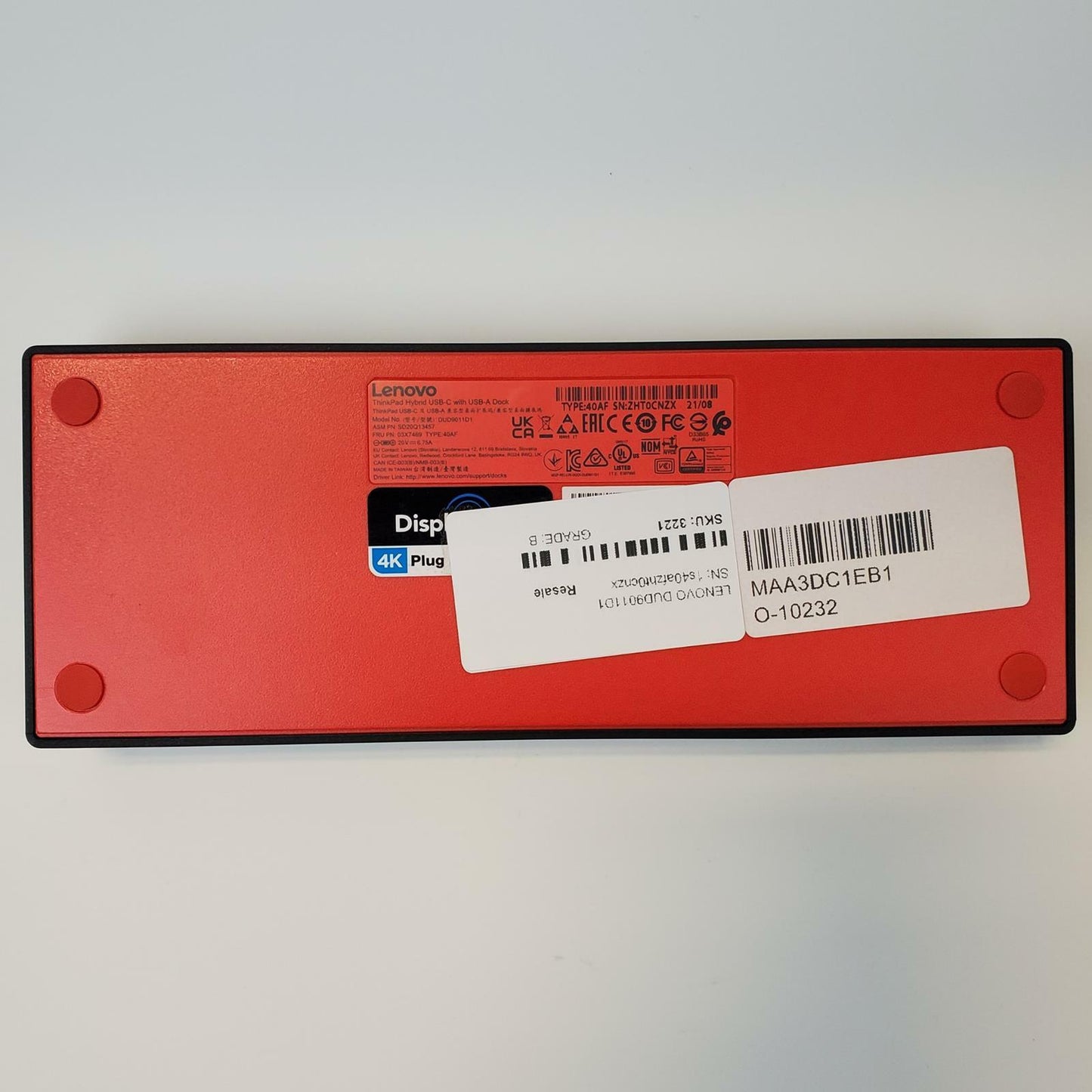 LENOVO ThinkPad DUD9011D1 Hybrid USB-C Laptop Docking Station | Grade A