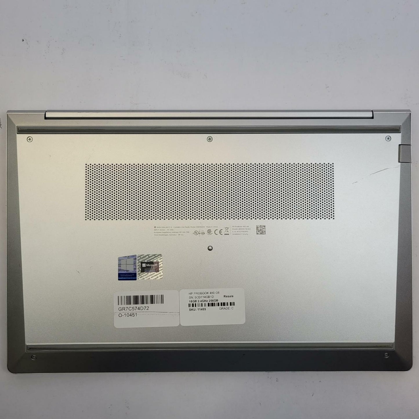 HP PROBOOK 450 G8 Windows 11 Home I5-1135G7 16GB RAM 256GB NVME | Grade C