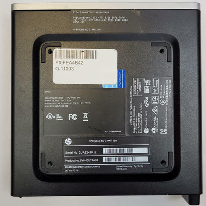 HP ELITEDESK 800 G3 Linux Manjaro I5-7500T 8GB RAM 256GB 2.5" SSD | Grade B