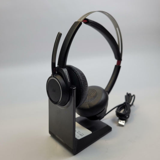 Poly Voyager Focus UC Bluetooth Wireless Headset w/ Charge Stand | Grade A