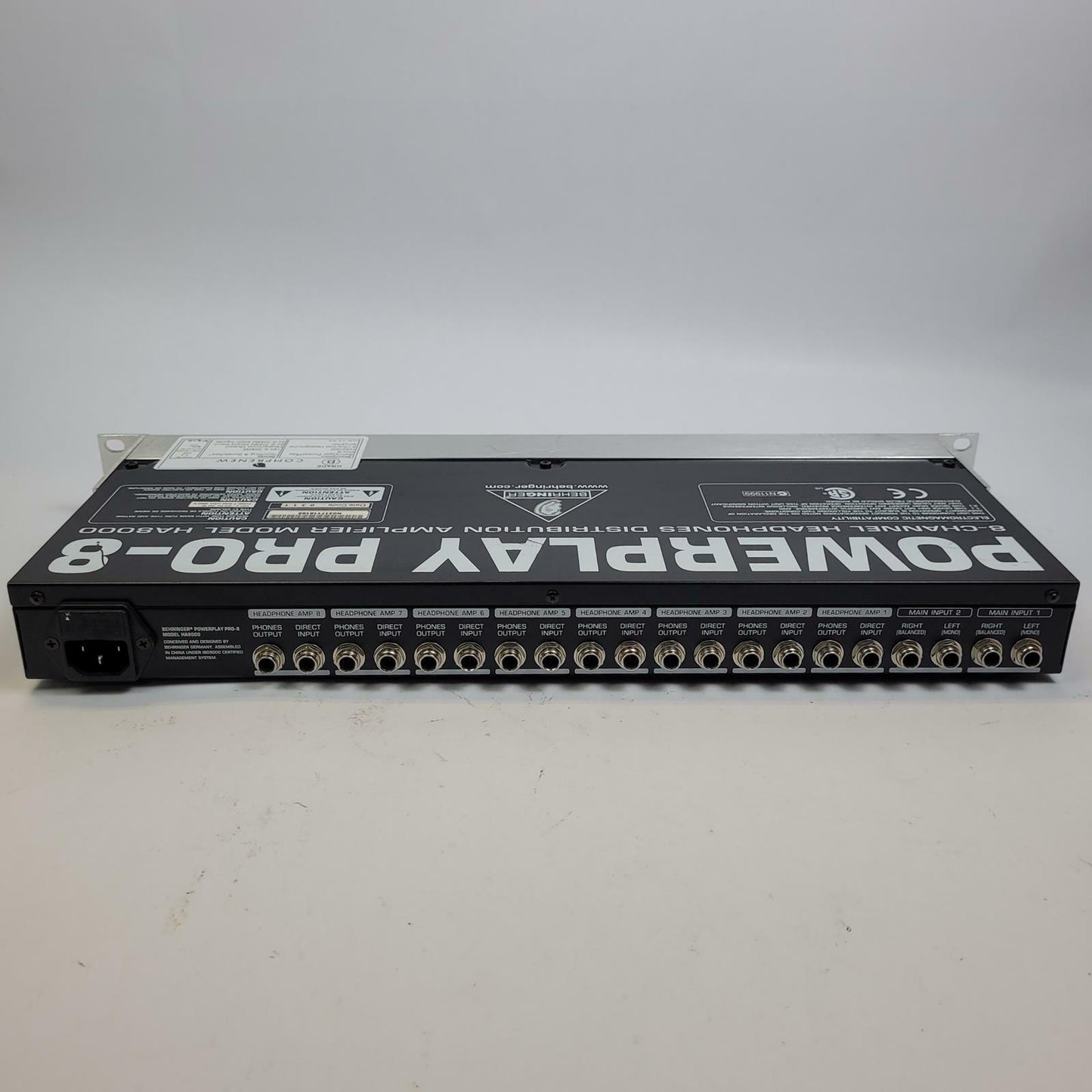 BEHRINGER HA8000 PowerPlay Pro-8 8-Channel Headphone Amplifier | Grade B