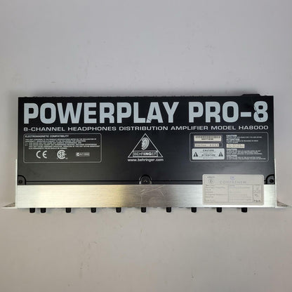BEHRINGER HA8000 PowerPlay Pro-8 8-Channel Headphone Amplifier | Grade B
