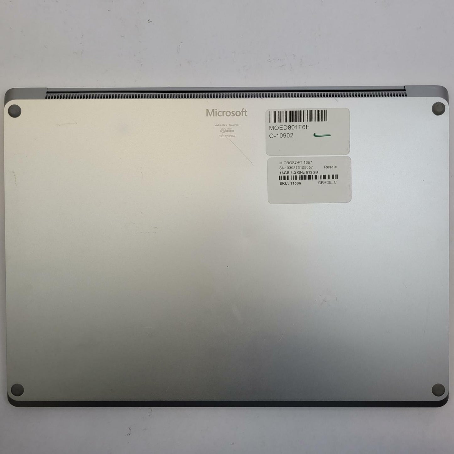 MICROSOFT 1867 Win 11 i7-1065G7 16GB RAM 512GB NVME | Grade C