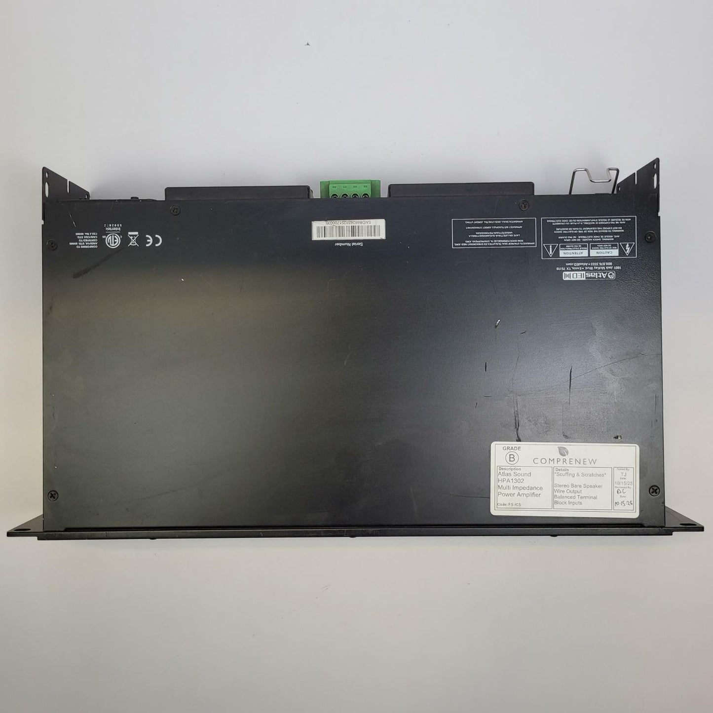 Atlas Sound HPA1302 Multi-Impedance Power Amplifier | Grade B