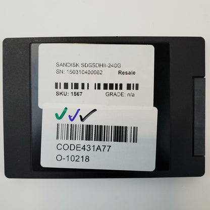 SanDisk SDSSDHII-240G 240GB 2.5" SATA Internal SSD | Grade A