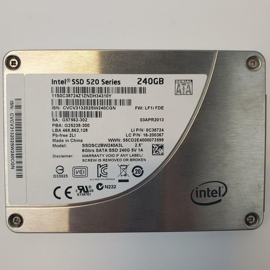 Intel SSDSC2BW240A3L 240GB 2.5" SATA Internal SSD | Grade A