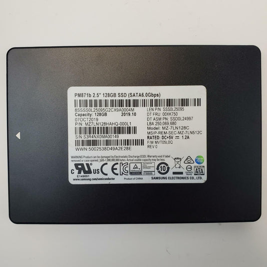 Samsung MZ-7LN128C 128GB 2.5" SATA Internal SSD | Grade A
