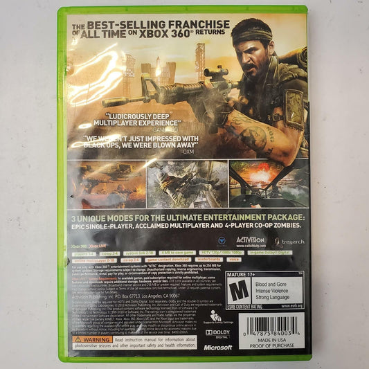 Xbox 360 Game: Call of Duty Black Ops | Grade B