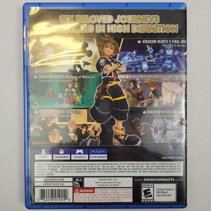 PS4 Game: Kingdom Hearts HD I.5 + II.5 Remix | Grade B