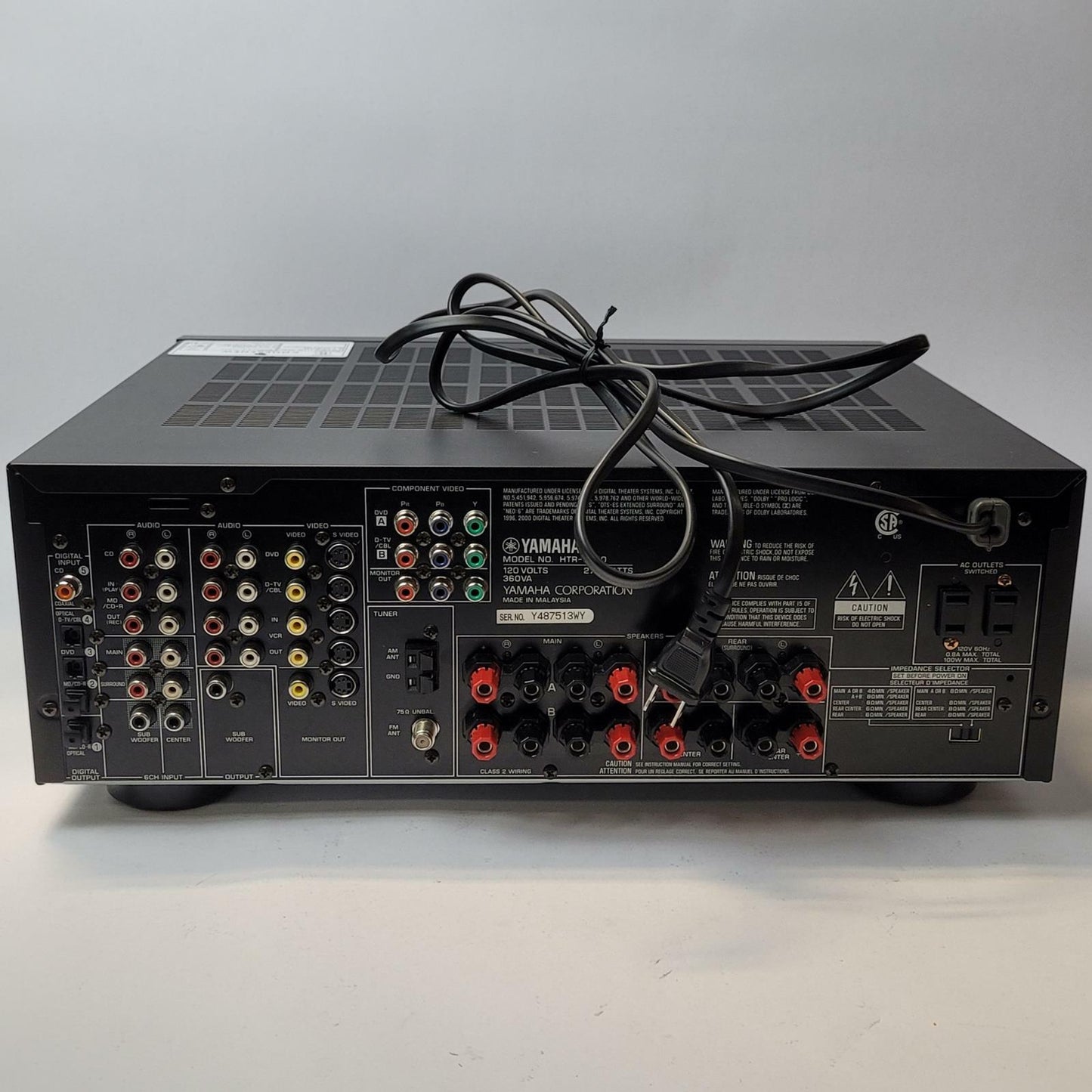 YAMAHA HTR-5650 6.1 Channel Surround Receiver | Grade B