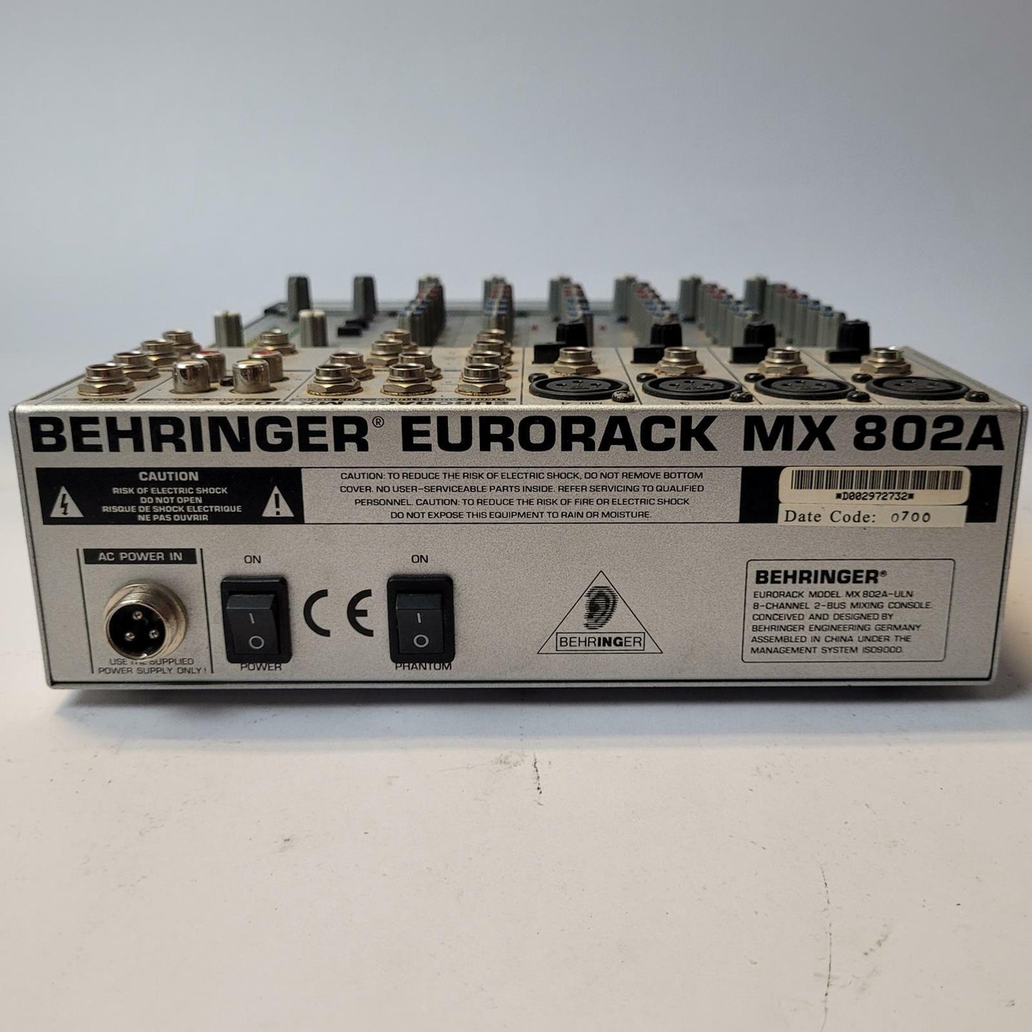 BEHRINGER Eurorack MX802A 8-Channel Audio Mixer | Grade B