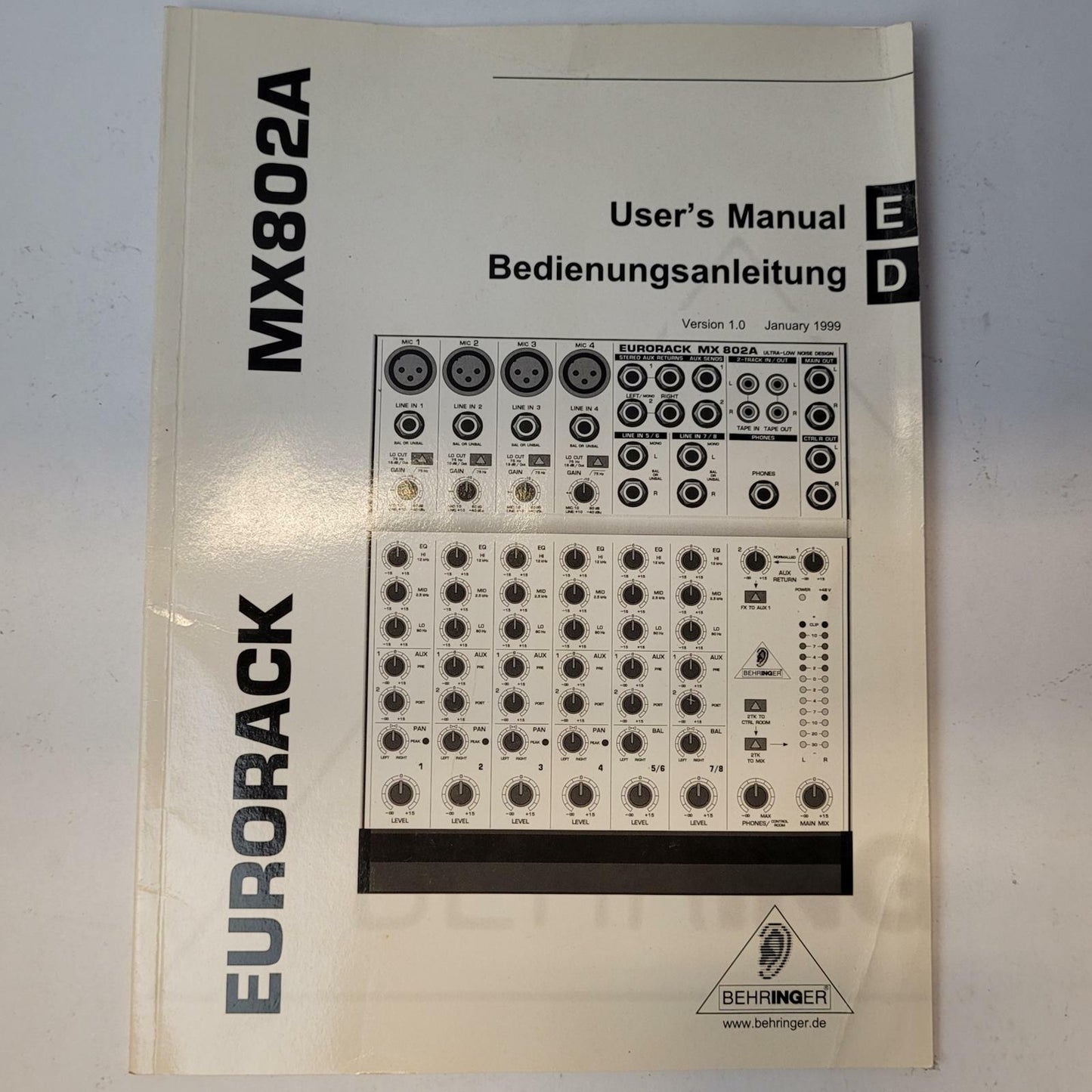 BEHRINGER Eurorack MX802A 8-Channel Audio Mixer | Grade B