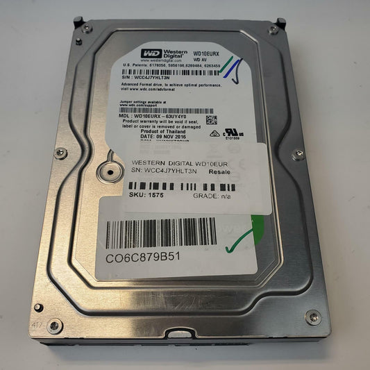 Western Digital WD10EURX 1TB 3.5" SATA Internal HDD | Grade A