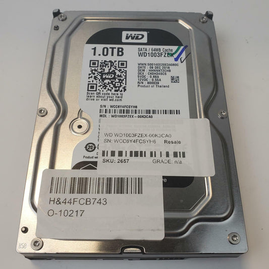 Western Digital WD1003FZEX-00K3CA0 1TB 3.5" SATA Internal HDD | Grade A