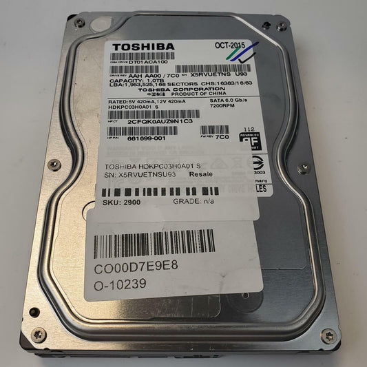Toshiba HDKPC03H0A01 S 1TB 3.5" SATA Internal HDD | Grade A