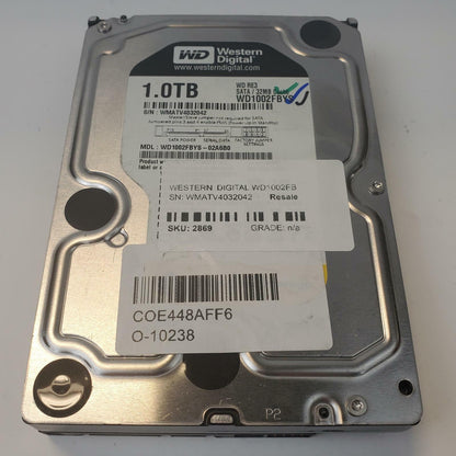 Western Digital WD1002FBYS 1TB 3.5" SATA Internal HDD | Grade A