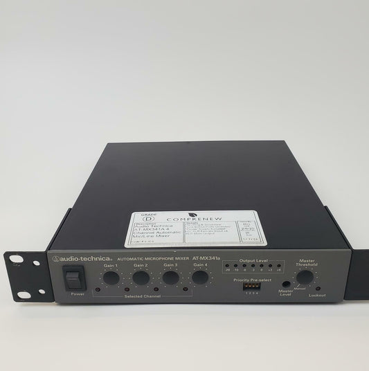 Audio Technica AT-MX341 4-Channel Automatic Mic/Line Mixer | Grade D