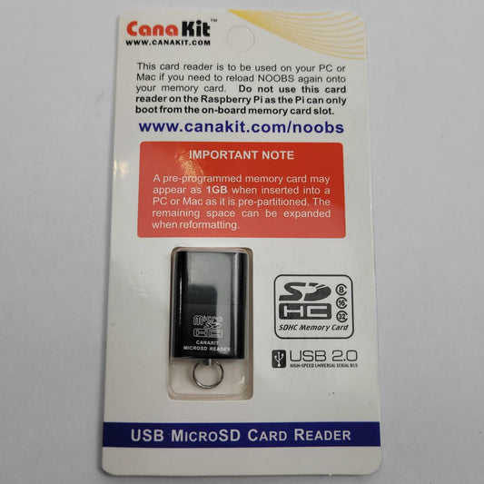 CanaKit microSD USB Card Reader | Grade A