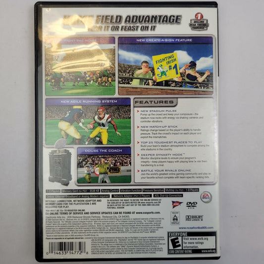PlayStation 2 Game: NCAA Football 2005 | Grade B