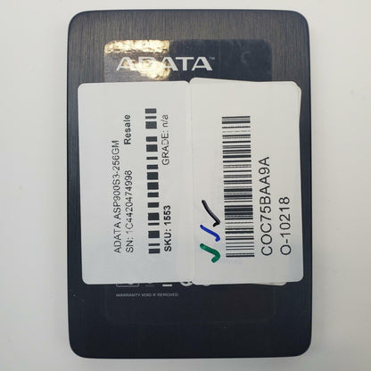 ADATA ASP900S3-256GM 256GB 2.5" SATA Internal SSD | Grade A