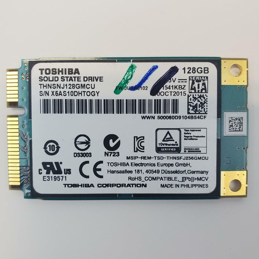 Toshiba THNSNJ128GMCU 128GB mSATA Internal SSD | Grade A