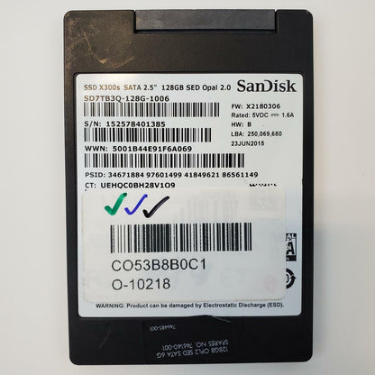 SanDisk SD7TB3Q-128G-1006 128GB 2.5" SATA Internal SSD | Grade A