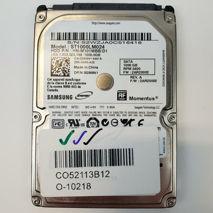Samsung ST1000LM024 1TB 2.5" SATA Internal HDD | Grade A