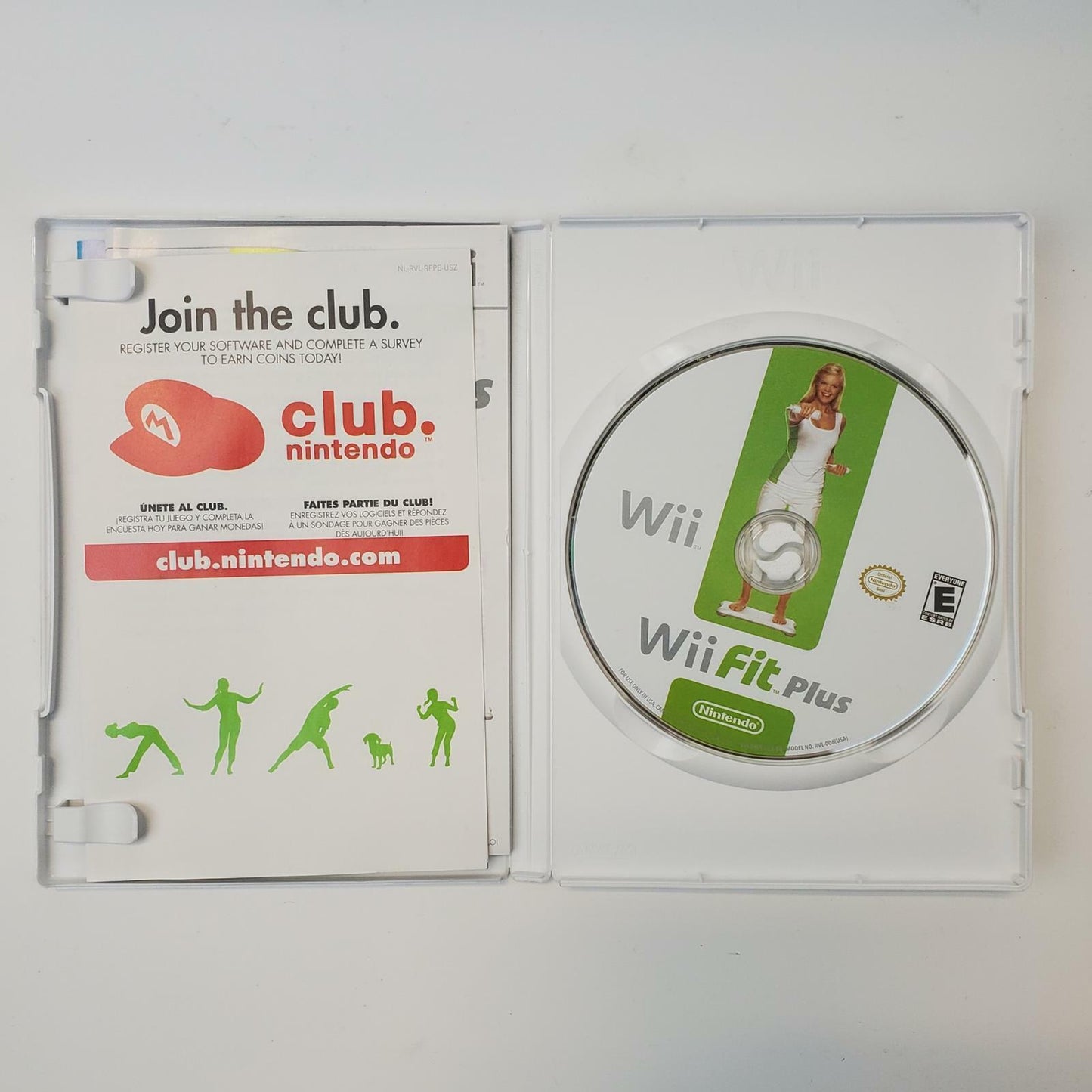 Nintendo RVL-021 Wii Fit Plus Game w/ Balance Board | Grade B | 10459