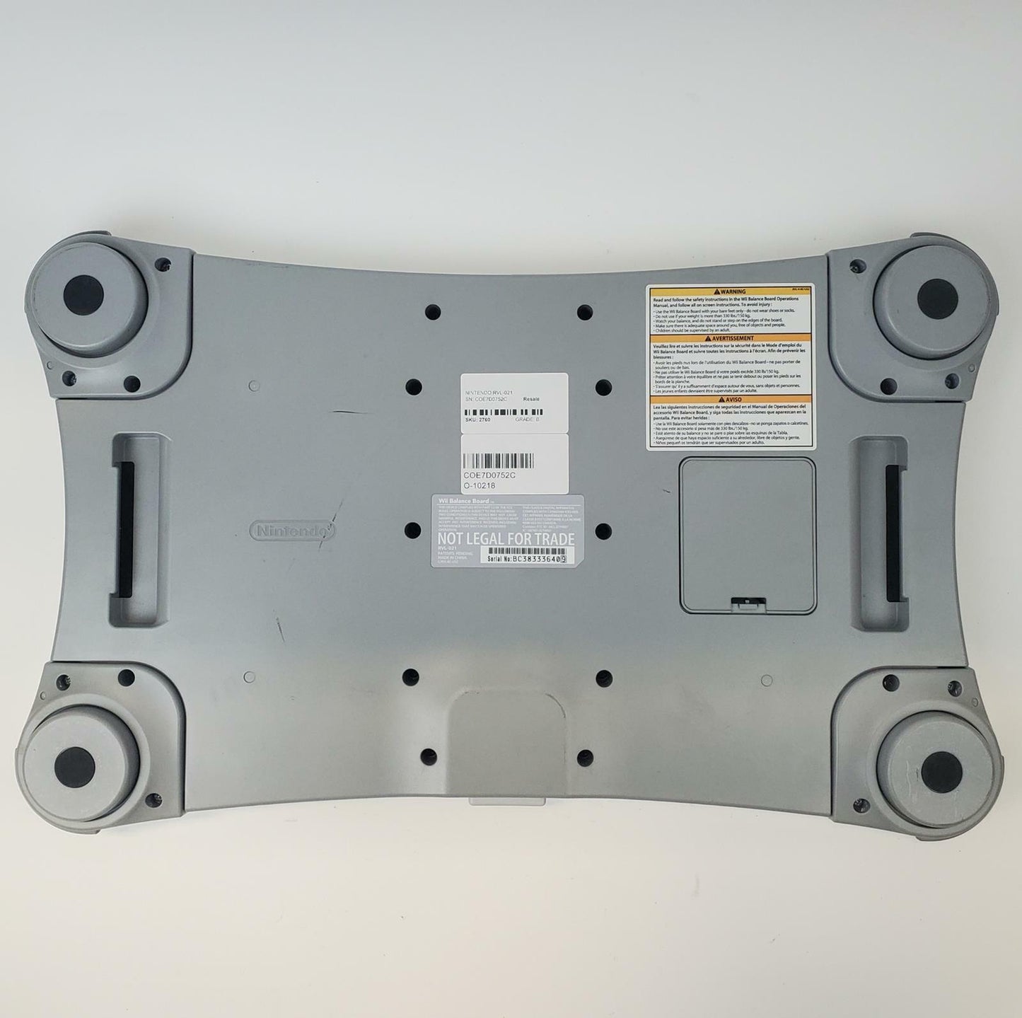 Nintendo RVL-021 Wii Fit Plus Game w/ Balance Board | Grade B | 10459