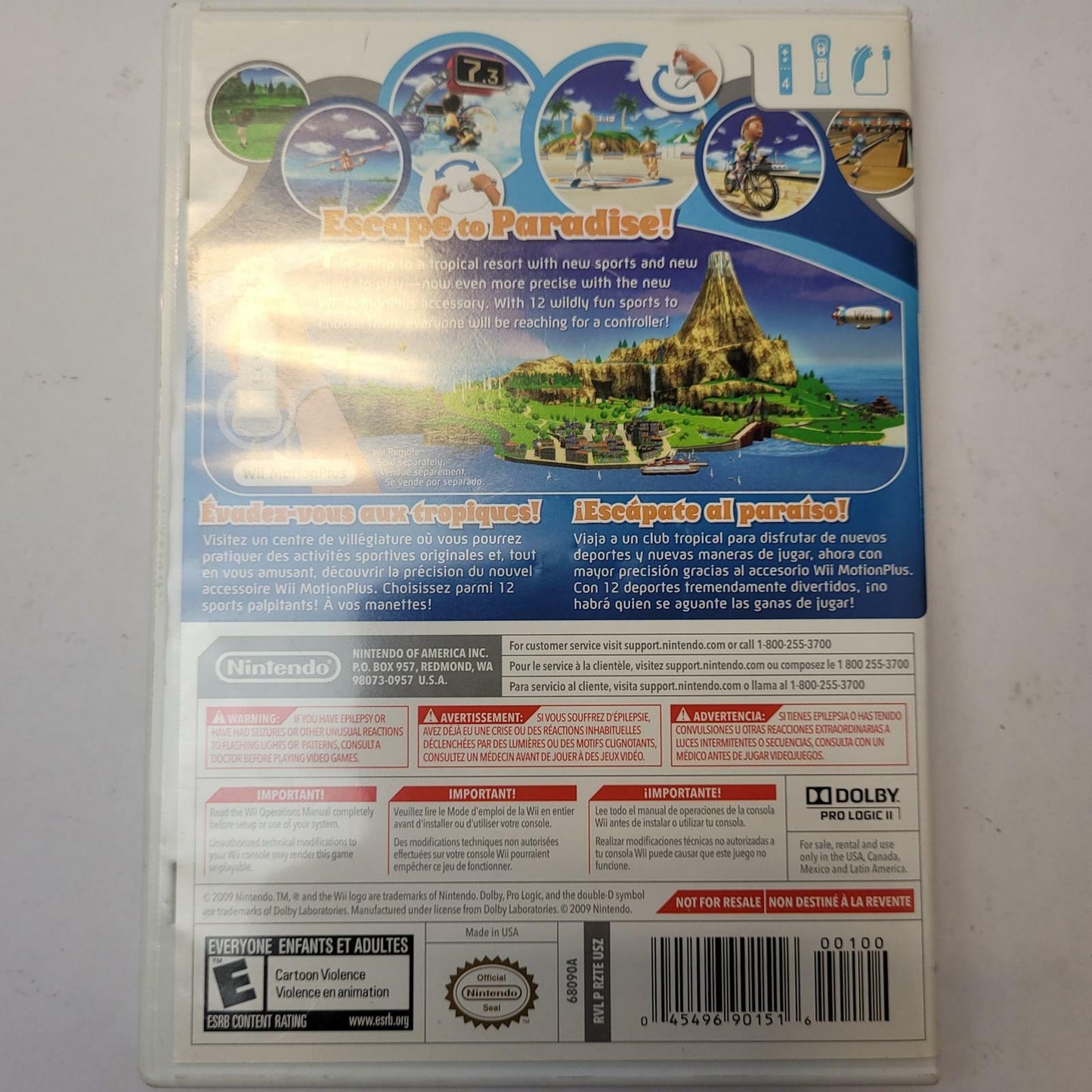 Nintendo Wii Game: Wii Sports Resort | Grade B | 10453