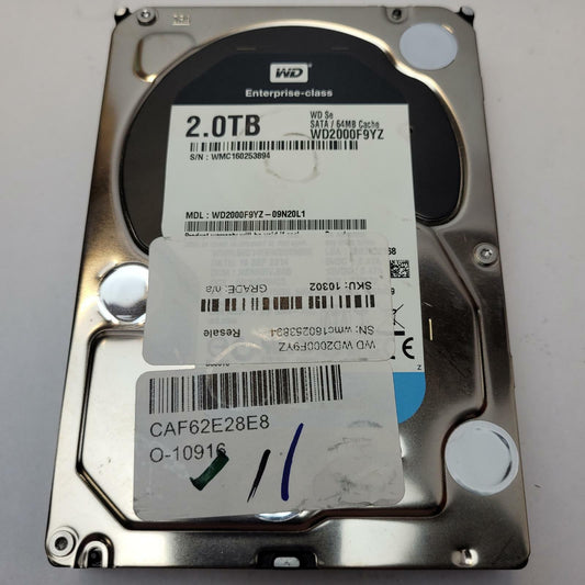 Western Digital WD2000F9YZ 2TB 3.5" SATA Internal HDD | Grade A