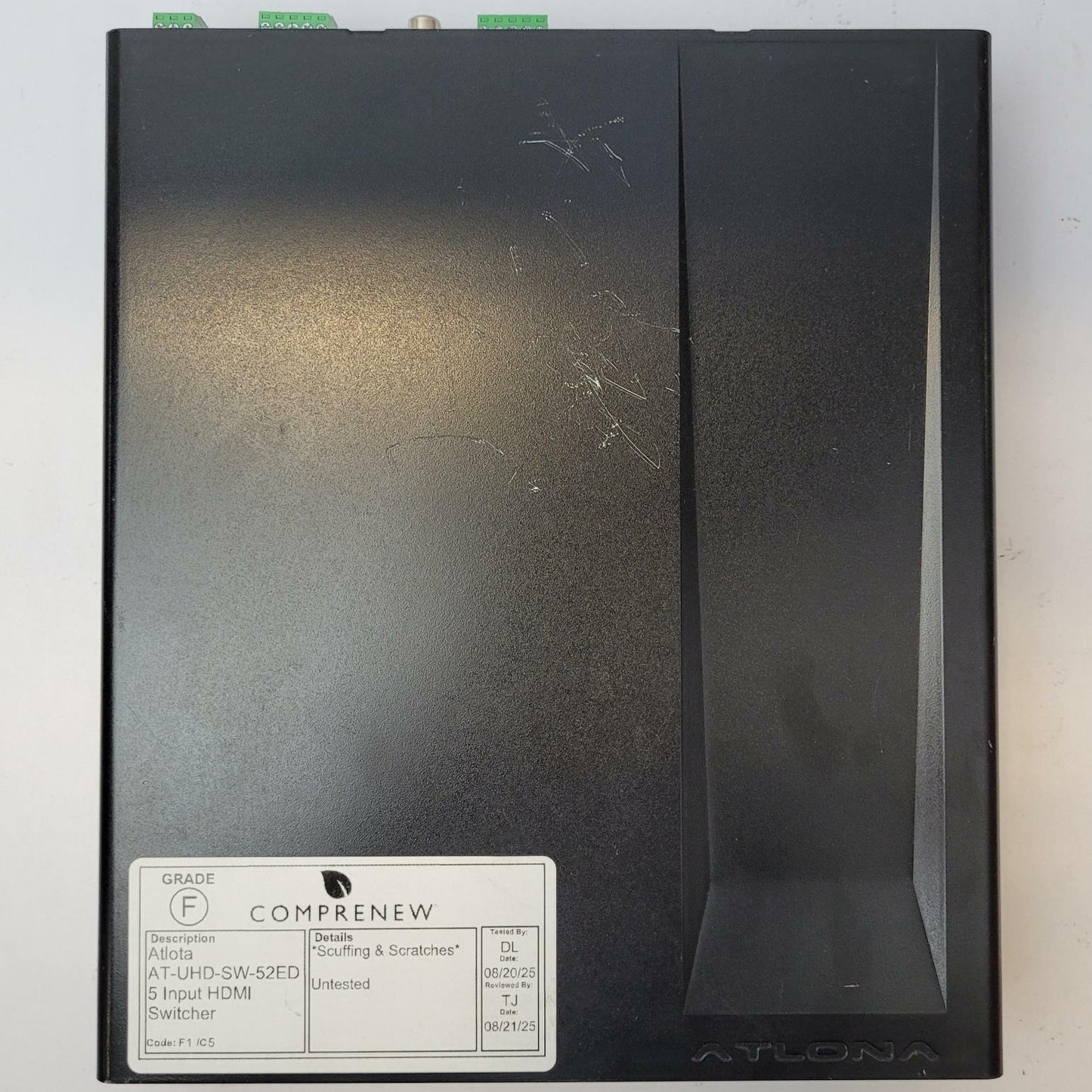 ATLONA AT-UHD-SW-52ED 5-Input HDMI Switcher | Grade F