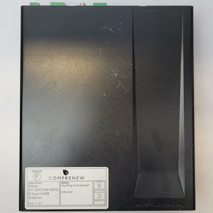 ATLONA AT-UHD-SW-52ED 5-Input HDMI Switcher | Grade F