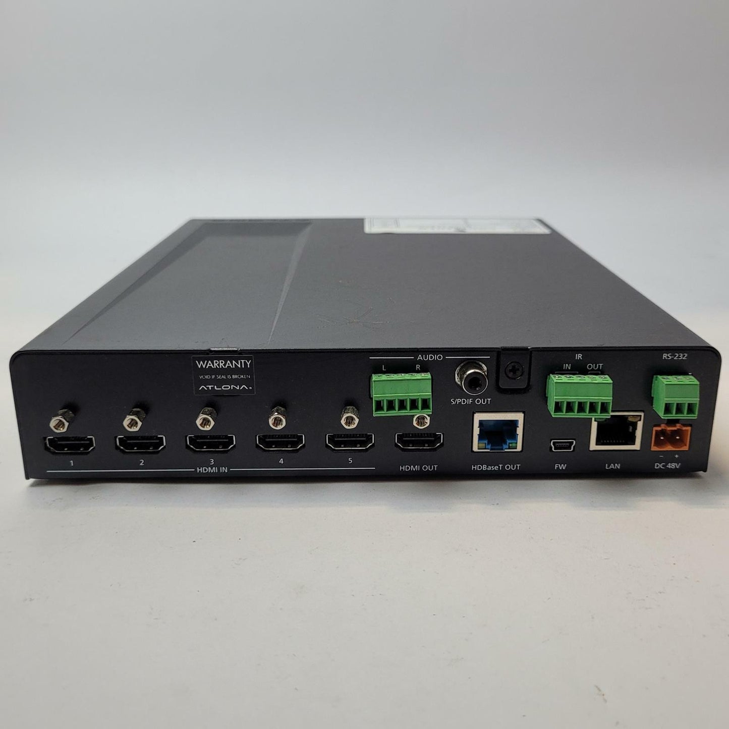ATLONA AT-UHD-SW-52ED 5-Input HDMI Switcher | Grade F