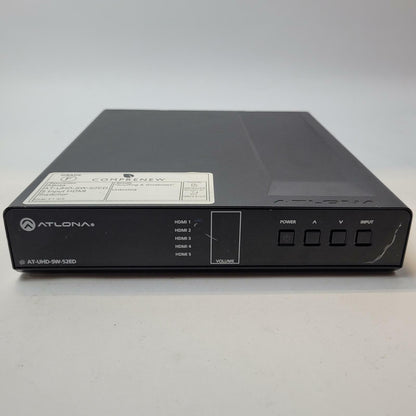 ATLONA AT-UHD-SW-52ED 5-Input HDMI Switcher | Grade F