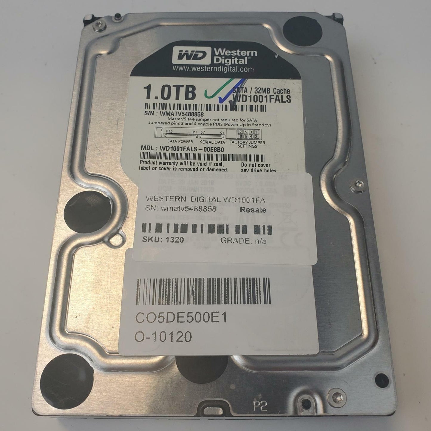 Western Digital WD1001FALS 1TB 3.5" SATA Internal HDD | Grade A | 10509
